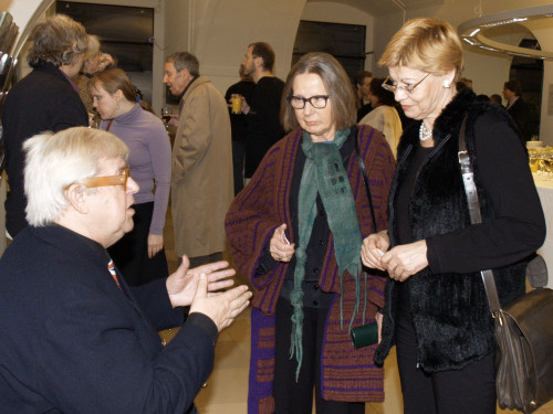 Initiator der Ausstellung Bezirksrat W.G. Wachtl mit J.H.G. bei der Eröffnung, © by Foto Fuxi